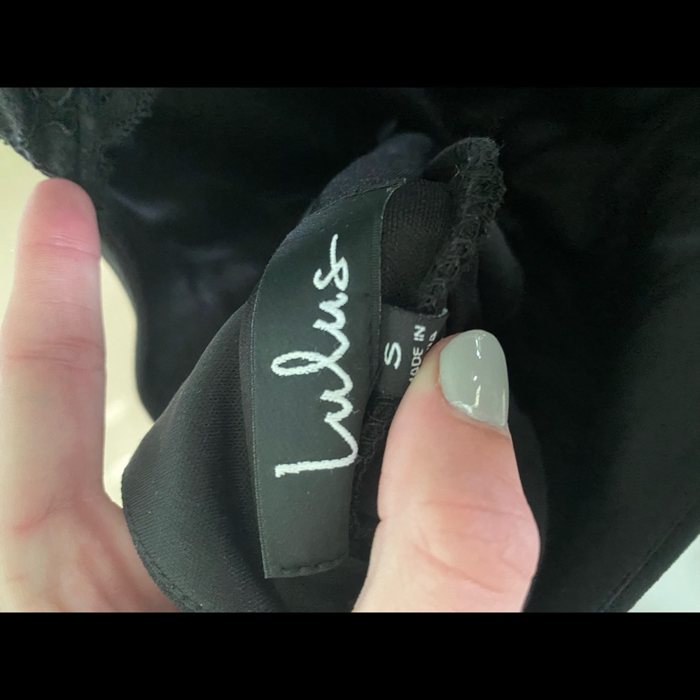 Lulus black formal gown - Picture 3 of 4